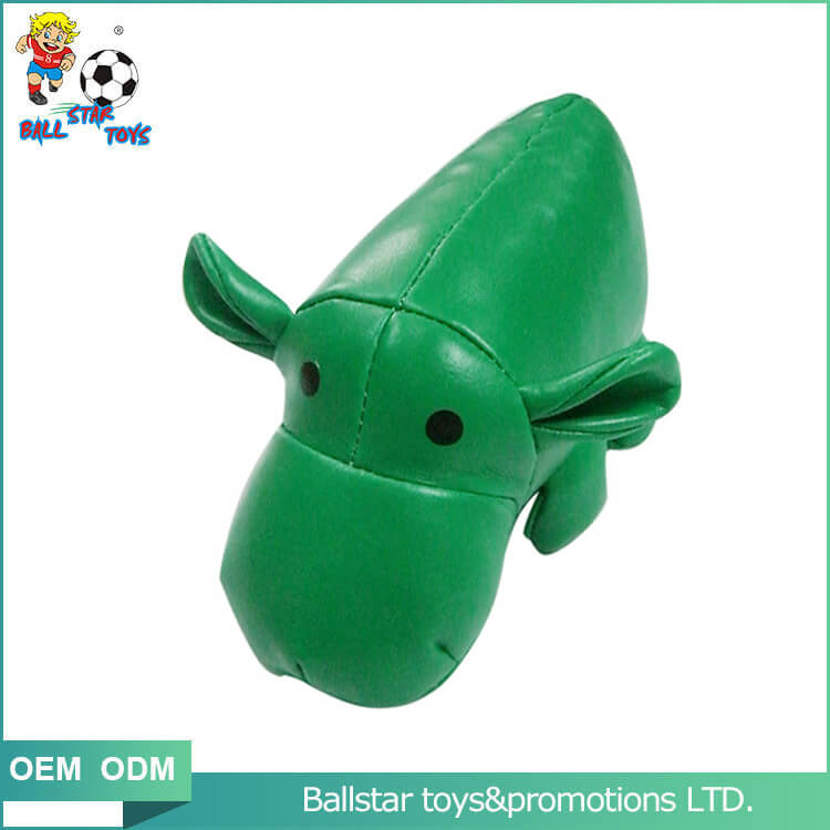 green hippo soft educational toy