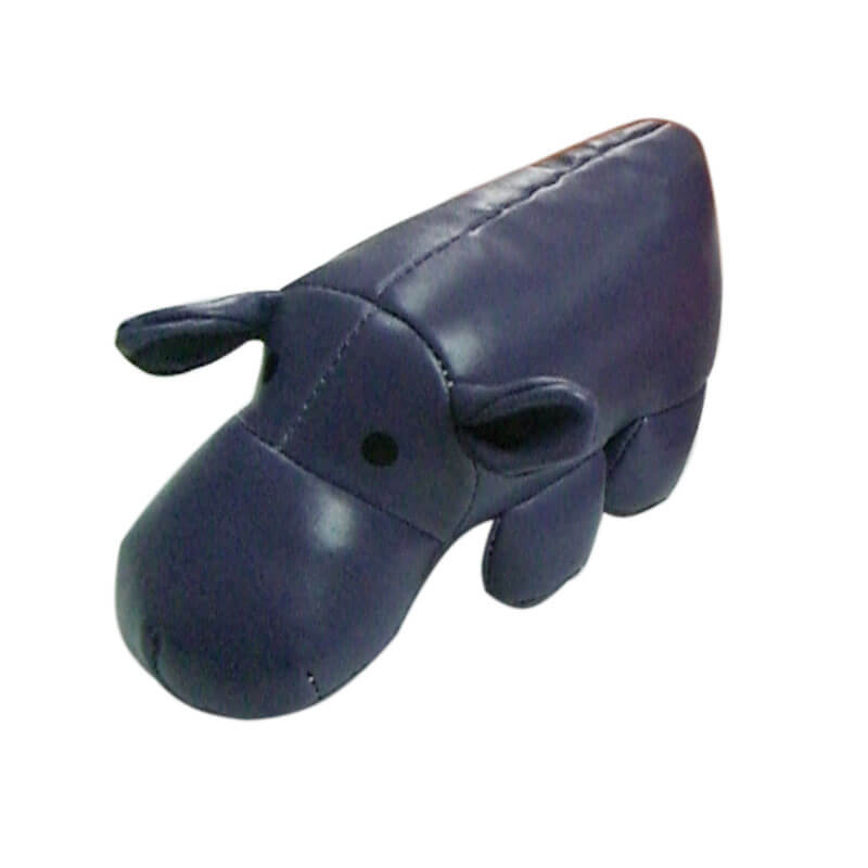 leather stuffed hippo toy