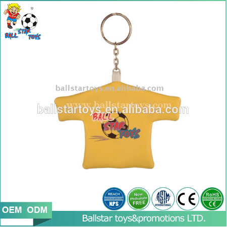 3 inch mini vinyl leather T-shirt keychain