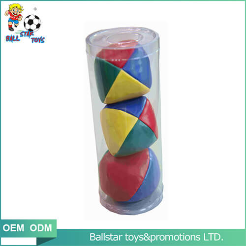 Plastic tube packaging juggling ball