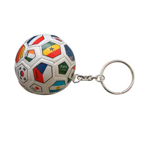 Flag ball keychain