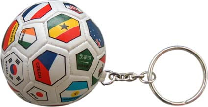 Flag ball keychain