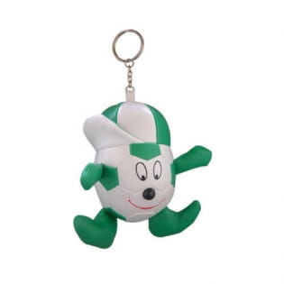 stuffed vinyl cute sooccker kids keychain