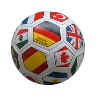 Leather national flag ball