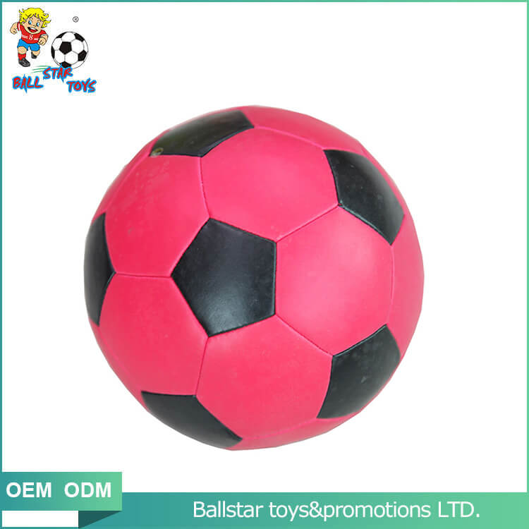 red baby soccer ball