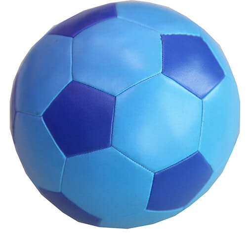 Leather stuffed soft soccer ball