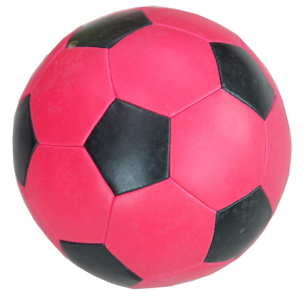 Leather stuffed soft soccer ball