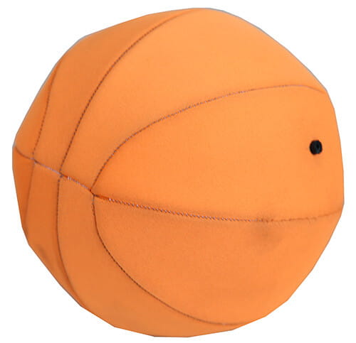 Orange inflatable beach water ball