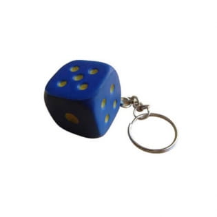 PU foam dice Keychain