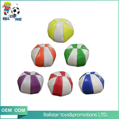 colorful pvc custom footbag