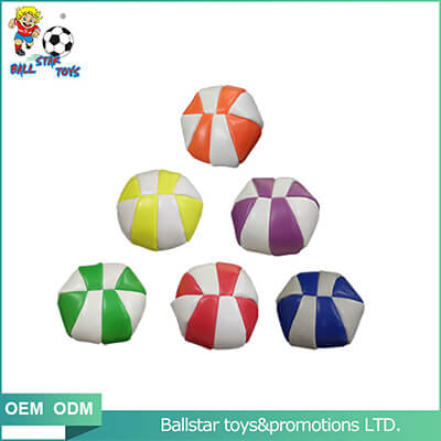 colorful pvc custom footbag