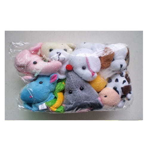 Soft animal finger puppets