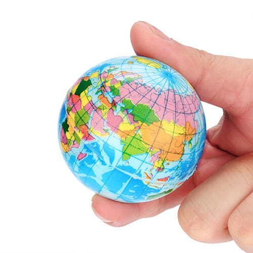 Globe PU foam stress ball