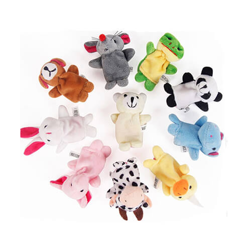 animal plush finger puppets 