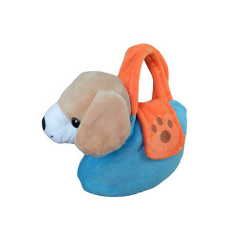 Plush doggy handbag toy