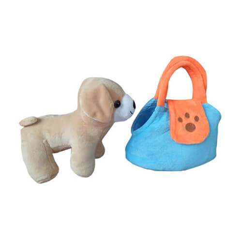 Plush doggy handbag toy