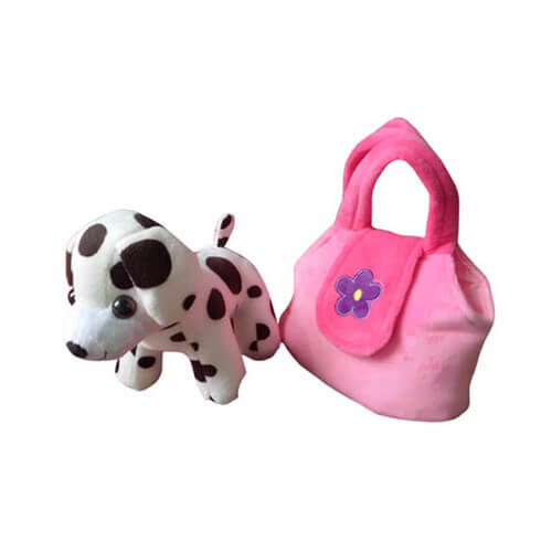 Kids plush animal handbag