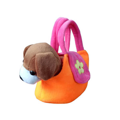 Kids plush animal handbag