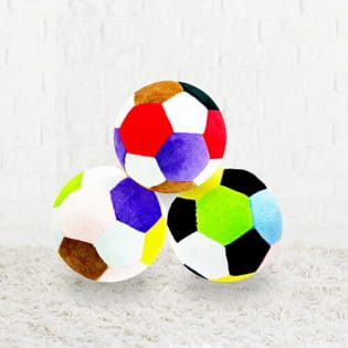 Soft plush soccer ball pillow